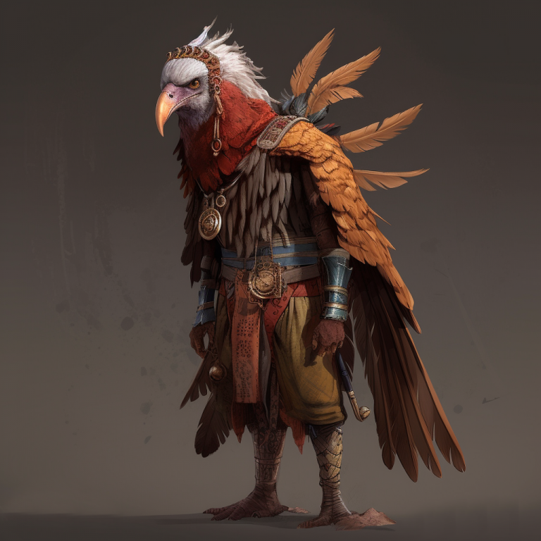 Aarakocra: beaks, talons, and feathered wings